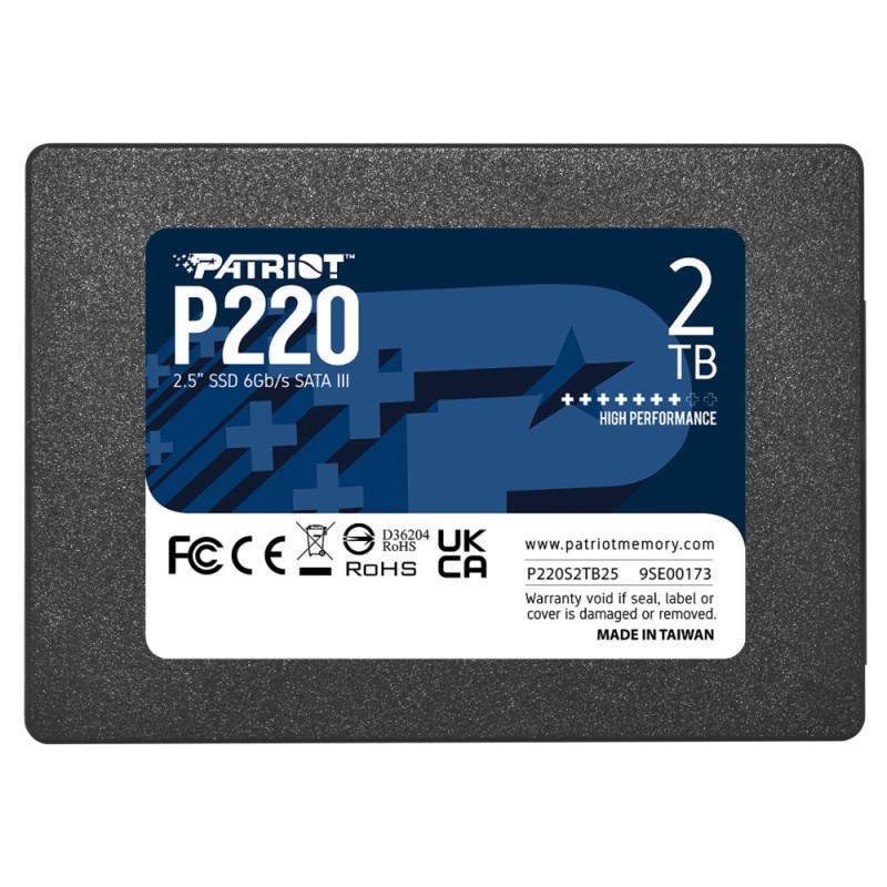 Patriot P220/2TB/SSD/2.5"/SATA/3R