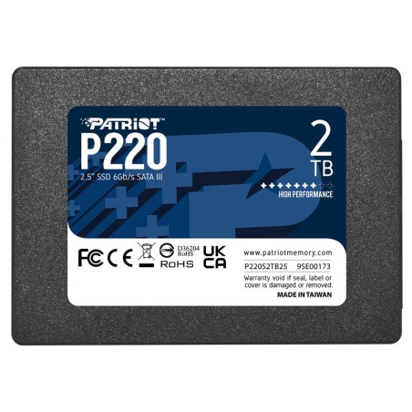 Patriot P220/2TB/SSD/2.5"/SATA/3R