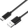 PremiumCord Kabel USB 3.1 C/M - USB 2.0 A/M, rychlé nabíjení proudem 3A, 50cm, černá
