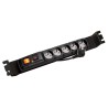 Napajeci panel ACAR F5 FA 3m 5 pozic BK včetně držáků do 19" lišt 1U, ACAR-F5-FA