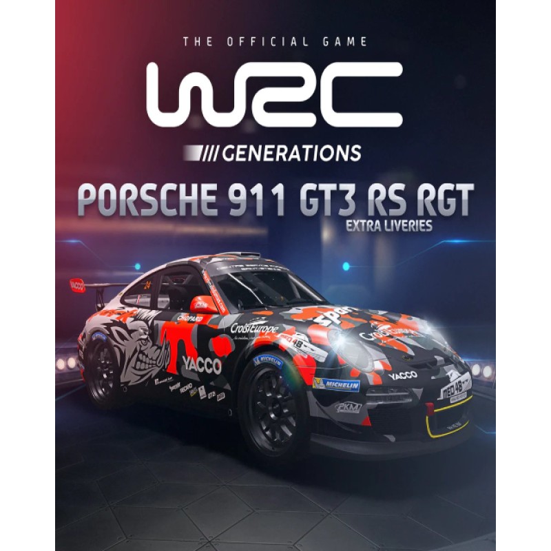 WRC Generations Porsche 911 GT3 RS RGT Extra l – herní rozšíření pro PC (elektronická licence)