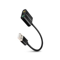 AXAGON ADA-12, USB 2.0 - externí zvuková karta, 48kHz/16-bit stereo, kovová, kabel USB-A 15 cm