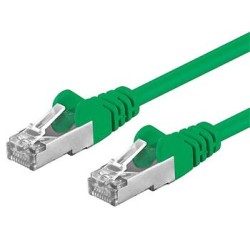 PREMIUMCORD Patch kabel CAT6a S-FTP, RJ45-RJ45, AWG 26/7 2m zelená