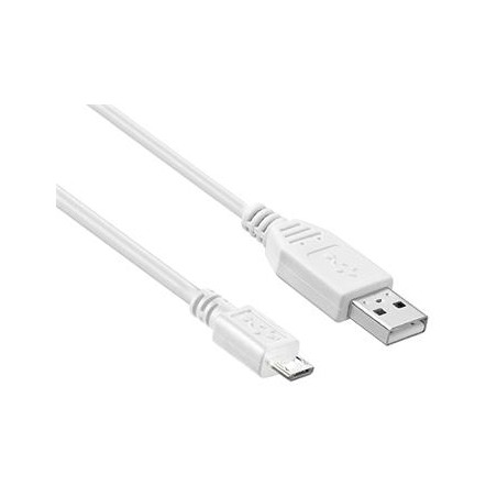 PremiumCord Kabel micro USB 2.0, A-B 5m, bílá