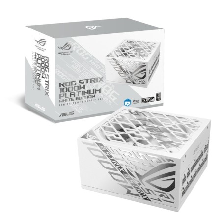 ASUS zdroj ROG STRIX 1000W White, 135mm, 80 Plus Platinum, Plně modulární, ATX 3.1