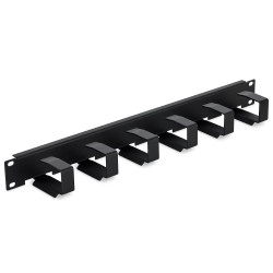 TRITON 19" vyvazovací panel 1U, 6x vyvazovací haček 70x27 mm, černá