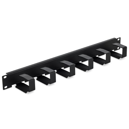 TRITON 19" vyvazovací panel 1U, 6x vyvazovací haček 70x27 mm, černá