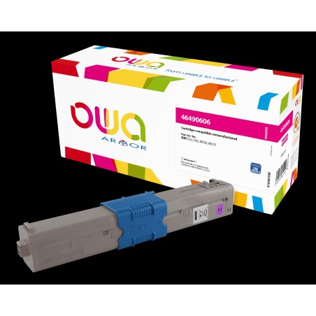 OWA Armor toner pro OKI C532, C542, MC563, MC573,46490606,6000 str.,červená/magenta (46490606)