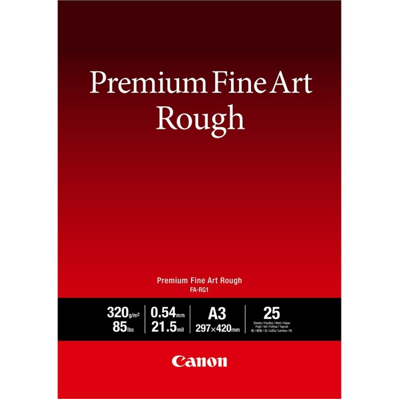 Canon Premium FA-RG1 - Drsný - 21,5 milionu - A3 (297 x 420 mm) - 320 g/m? - 25 listy umělecký papír - pro imagePROGRAF PRO-1000