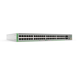 Allied Telesis AT GS980M/52 - Přepínač - řízený - 48 x 10/100/1000 + 4 x gigabitů SFP - desktop, Lze montovat do rozvaděče, pro