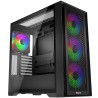 EVOLVEO Rhino, skříň eATX/ATX, 4x ARGB ventilátor 120mm, boční panel temperované sklo + mřížkovaný přední panel