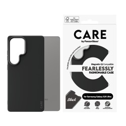 CARE by PanzerGlass - Zadní kryt pro mobilní telefon - polykarbonát, mikrovlákno, silikon - černá - pro Samsung Galaxy S25 Ultra
