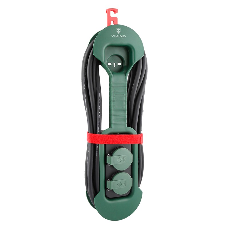 Viking síťová prodlužovací zásuvka R280, 2x AC 230V, IP44, délka 8 m