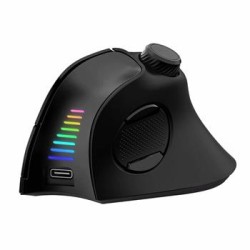 EVOLVEO Vertikální myš TwinVerti, Ergonomická myš, 2.4GHz, Bluetooth, černá