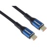 PremiumCord USB-C kabel ( USB 3.2 GEN 2x2, 5A, 100W, 20Gbit/s ) 0,5m, bavlněný oplet