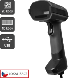 Virtuos CCD 2D průmyslová čtečka HT-857, USB, tmavě šedá