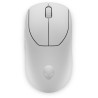 Dell Alienware Pro/Herní/Optická/Pro praváky/26 000 DPI/Drátová+bezdrátová/Bílá