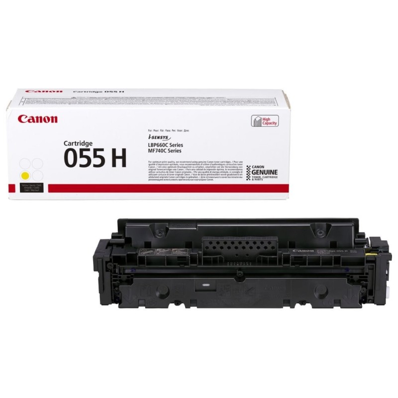 Canon TONER CRG-055H žlutý pro i-SENSYS LBP663Cdw, LBP664Cx, MF742Cdw, MF744Cdw (5 900 str.)