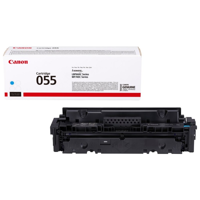 Canon TONER CRG-055 azurový pro i-SENSYS LBP663Cdw, LBP664Cx, MF742Cdw, MF744Cdw (2 100 str.)