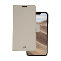 dbramante1928 New York - Pouzdro s klopou pro mobilní telefon - pebbled full-grain sustainable leather - sand dune - pro Apple