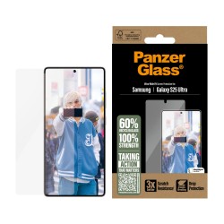 PanzerGlass - Ochrana obrazovky pro mobilní telefon - ultra široký tvar - sklo - barva rámu černá