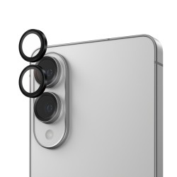 PanzerGlass Hoops - Black Metal Edition - chránic na objektiv pro mobilní telefon - cerná - pro Samsung Galaxy S25 Edge