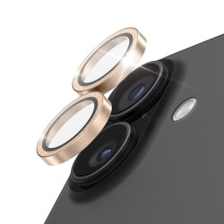 PanzerGlass Hoops - Chránic na objektiv pro mobilní telefon - glitter gold - pro Apple iPhone 16, 16 Plus, 17