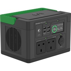 Schneider OffGrid 330 - Prenosná napájecí stanice - LCD, 2 zásuvky BS1363, sinusový prubeh, 3 USB-A, 1 USB-C, bezdrátová