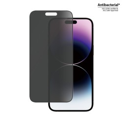 PanzerGlass - Ochrana obrazovky pro mobilní telefon - ultra široký tvar - sklo - s bezpecnostním filtrem - barva rámu cerná