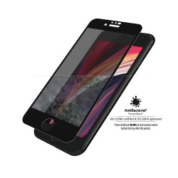 PanzerGlass Black & Case Friendly Privacy - Ochrana obrazovky pro mobilní telefon - sklo - s bezpecnostním filtrem - cerná