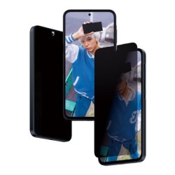 PanzerGlass Privacy - Ochrana obrazovky pro mobilní telefon - ultra široký tvar - sklo - s bezpecnostním filtrem - pro Samsung