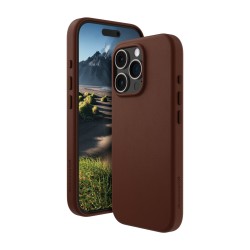 dbramante1928 Roskilde - Zadní kryt pro mobilní telefon - kompatibilita s MagSafe - kůže full-grain - dark tan - pro Apple
