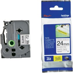 BROTHER TZES251 - kazeta TZ šířky 24mm, extrémně adhesivní llamino TZE-S251, bílá/černé písmo