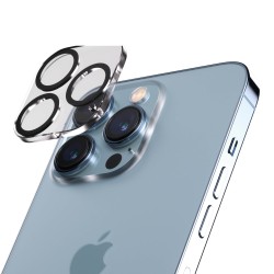 PanzerGlass PicturePerfect - Chránic na objektiv pro mobilní telefon - kompatibilní s pouzdrem - barva rámu cerná - pro Apple