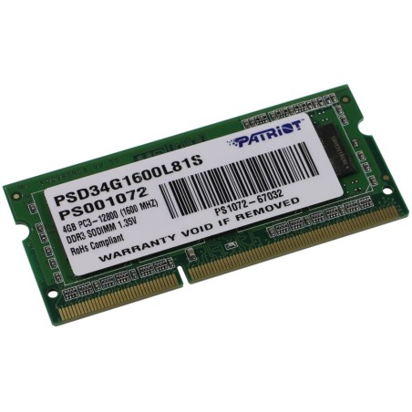Patriot/SO-DIMM DDR3L/4GB/1600MHz/CL11/1x4GB