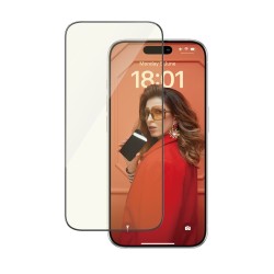 PanzerGlass - Ochrana obrazovky pro mobilní telefon - péce o oci, ultraširoký strih s EasyAligner - sklo - 6.1" - barva rámu