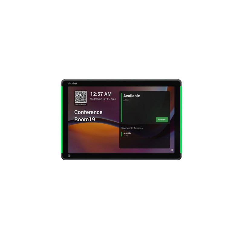 Yealink Room Panel Plus E2, 10.1" LCD, PoE, Wi-Fi, NFC