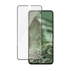 PanzerGlass - Ochrana obrazovky pro mobilní telefon - ultra široký tvar - barva rámu cerná - pro Google Pixel 8