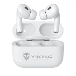 Viking bluetooth sluchátka s mikrofonem VPRORT, bílá