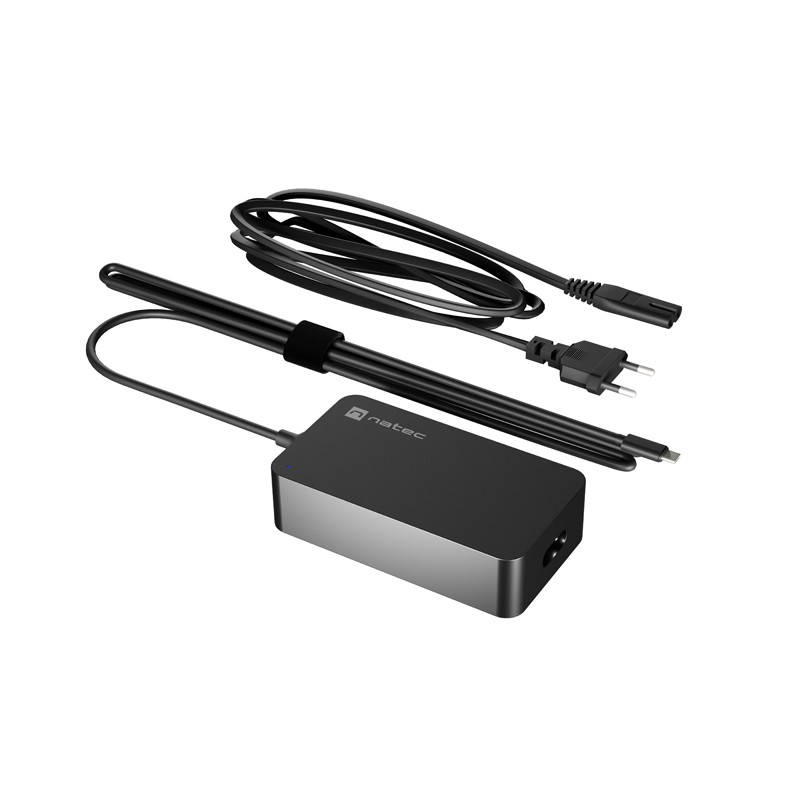 Nabíječka Natec GRAYLING GAN USB-C 65W pro notebooky, tablety, smartphony