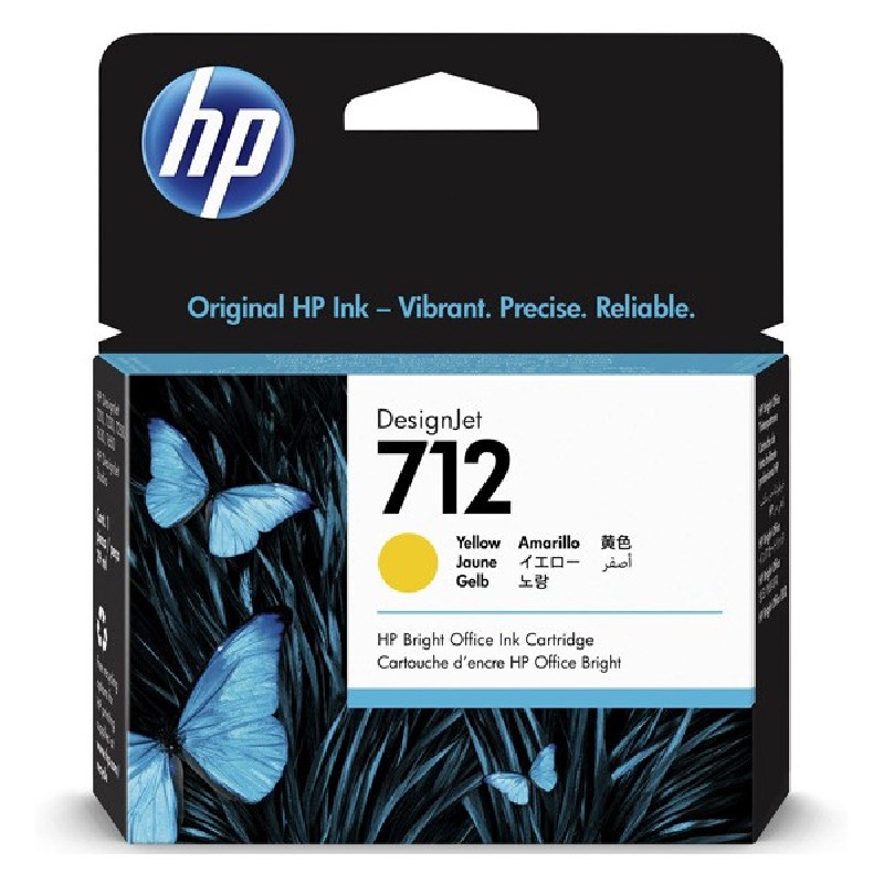 HP 712 29-ml Yellow DesignJet Ink Cartridge