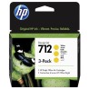HP 712 3-Pack 29-ml Yellow DesignJet Ink Cartridge