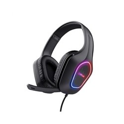 TRUST Herní sluchátka GXT 416 ZIROX, LED, USB, 3.5mm Jack, černá