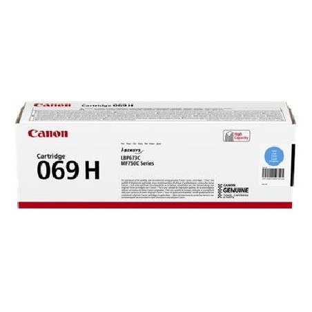 Canon TONER CRG 069C H azurová pro LBP673Cdw, MF752Cdw a MF754Cdw (5 500 str.)