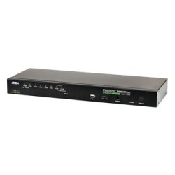 ATEN 8port KVM, USB+PS2, OSD, rack 19" + OverNET