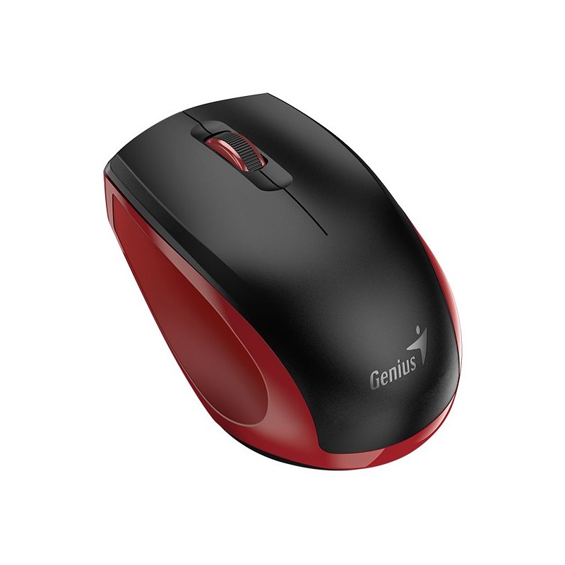 Genius NX-8006S/Kancelářská/Optická/Bezdrátová USB/Černá-červená