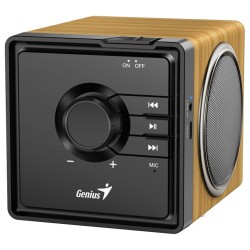 GENIUS Reproduktor SP-916BT, BT, 6W, světlé dřevo