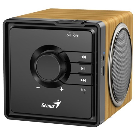GENIUS Reproduktor SP-916BT, BT, 6W, světlé dřevo