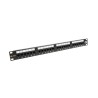 19" patch panel Solarix 24 x RJ45 CAT6 UTP 350 MHz černý 1U SX24-6-UTP-BK
