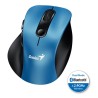 Genius Ergo 9000S/Ergonomická/Optická/Pro praváky/2 400 DPI/USB+BT/Černá-modrá